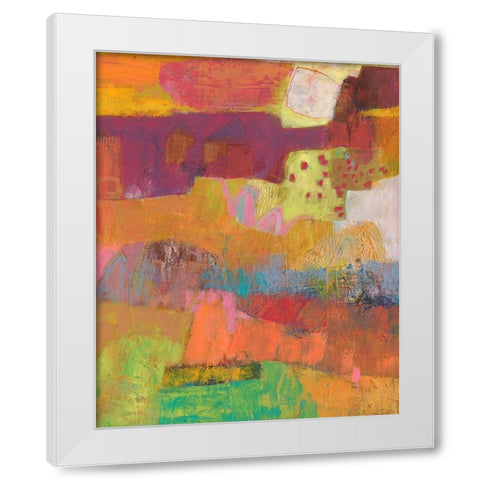 Atiptoe I White Modern Wood Framed Art Print by Jachimiec, Sue