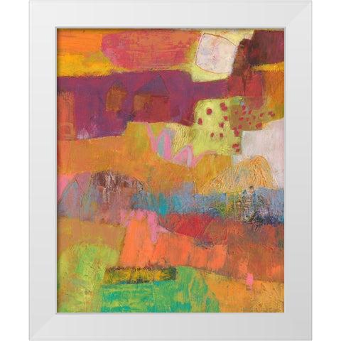 Atiptoe I White Modern Wood Framed Art Print by Jachimiec, Sue