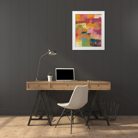 Atiptoe II White Modern Wood Framed Art Print by Jachimiec, Sue