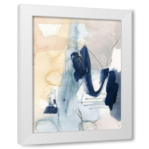 Wild Air III White Modern Wood Framed Art Print by Barnes, Victoria