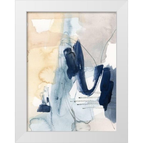 Wild Air III White Modern Wood Framed Art Print by Barnes, Victoria