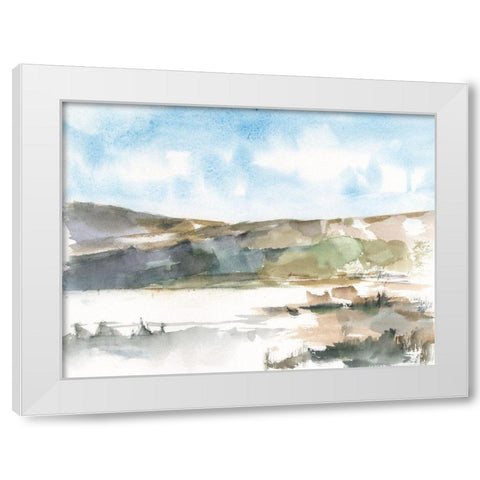 Western Lake Study II White Modern Wood Framed Art Print by Harper, Ethan
