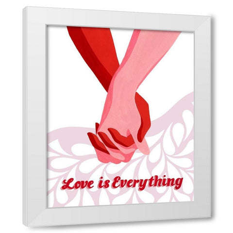 Groovy Love I White Modern Wood Framed Art Print by Popp, Grace