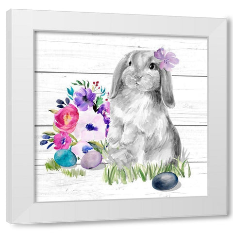 Bright Easter Bouquet II White Modern Wood Framed Art Print by Parker, Jennifer Paxton