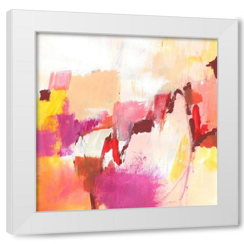 Frizzante I White Modern Wood Framed Art Print by Barnes, Victoria