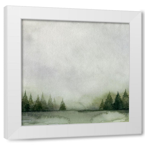 Timberline I White Modern Wood Framed Art Print by Popp, Grace