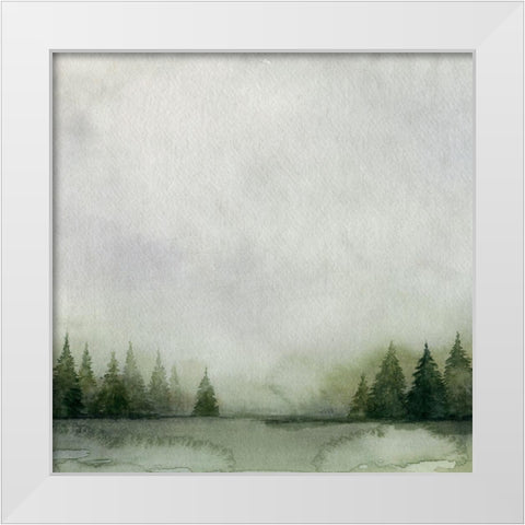 Timberline I White Modern Wood Framed Art Print by Popp, Grace