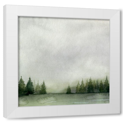 Timberline II White Modern Wood Framed Art Print by Popp, Grace