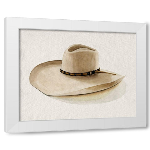 Cowboy Hat I White Modern Wood Framed Art Print by Popp, Grace