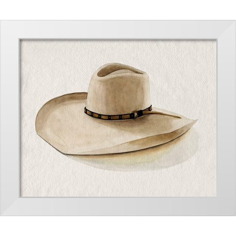 Cowboy Hat I White Modern Wood Framed Art Print by Popp, Grace