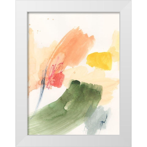 Garden Palette II White Modern Wood Framed Art Print by Barnes, Victoria