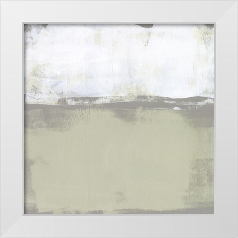 The Subtlest Horizon I White Modern Wood Framed Art Print by Goldberger, Jennifer