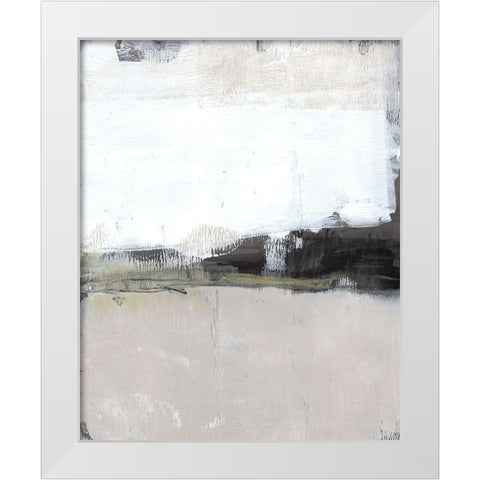 Shadow Horizon I White Modern Wood Framed Art Print by Goldberger, Jennifer