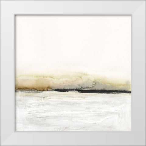 Floating Cinder II White Modern Wood Framed Art Print by Barnes, Victoria