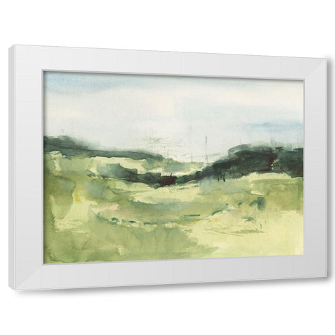 Hill Scramble I White Modern Wood Framed Art Print by Barnes, Victoria