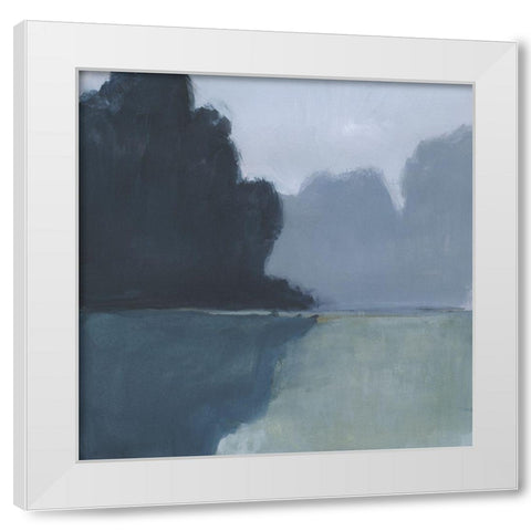 Misty Pass I White Modern Wood Framed Art Print by Barnes, Victoria