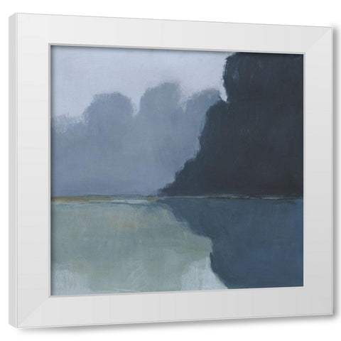 Misty Pass II White Modern Wood Framed Art Print by Barnes, Victoria