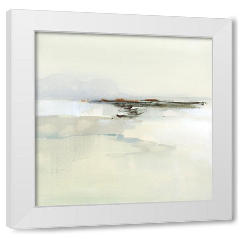 Atmospheric Edge I White Modern Wood Framed Art Print by Barnes, Victoria