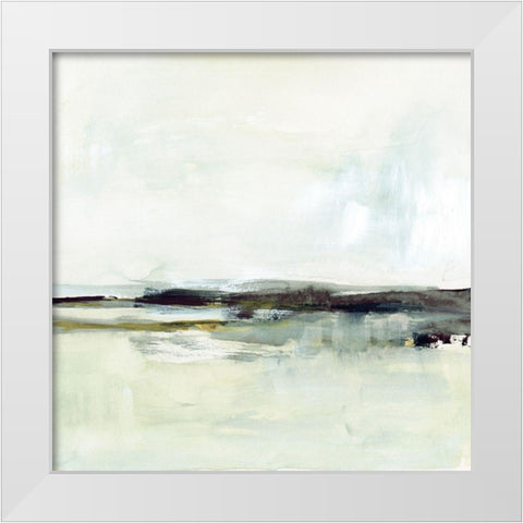 Sage Skies II White Modern Wood Framed Art Print by Barnes, Victoria