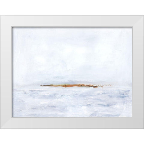 Polar Divide I White Modern Wood Framed Art Print by Barnes, Victoria