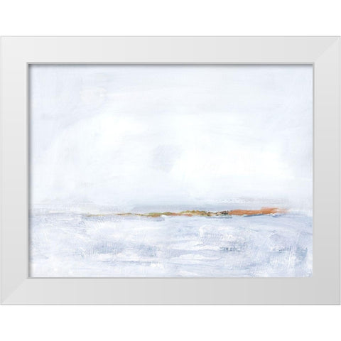 Polar Divide II White Modern Wood Framed Art Print by Barnes, Victoria