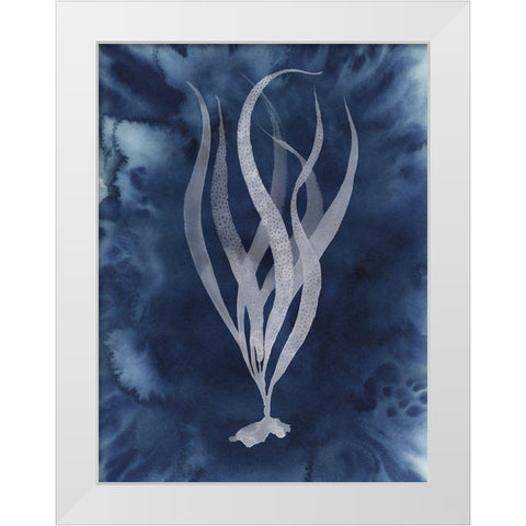 Midnight Kelp I White Modern Wood Framed Art Print by Popp, Grace