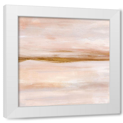 Golden Horizon I White Modern Wood Framed Art Print by Warren, Annie