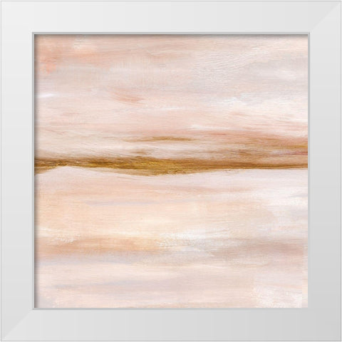 Golden Horizon I White Modern Wood Framed Art Print by Warren, Annie