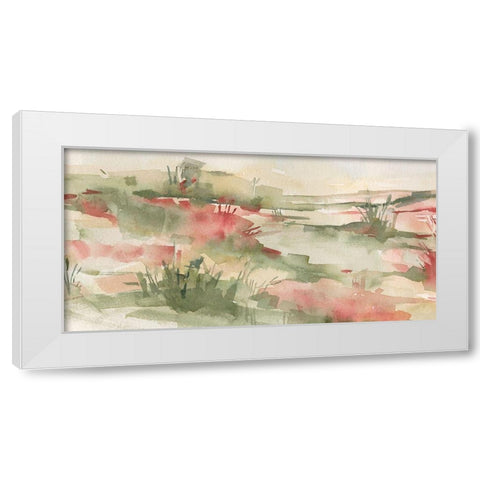 Rust Grasslands I White Modern Wood Framed Art Print by Caroline, Emma