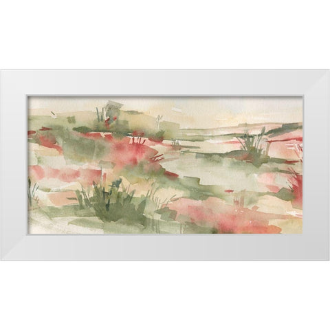 Rust Grasslands I White Modern Wood Framed Art Print by Caroline, Emma