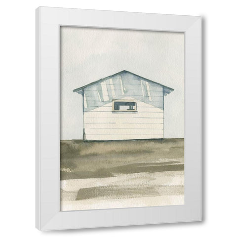 Farmhouse Shed I White Modern Wood Framed Art Print by Caroline, Emma