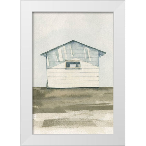 Farmhouse Shed I White Modern Wood Framed Art Print by Caroline, Emma
