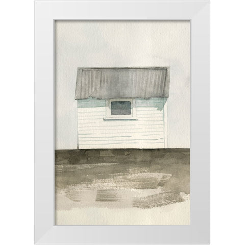 Farmhouse Shed II White Modern Wood Framed Art Print by Caroline, Emma
