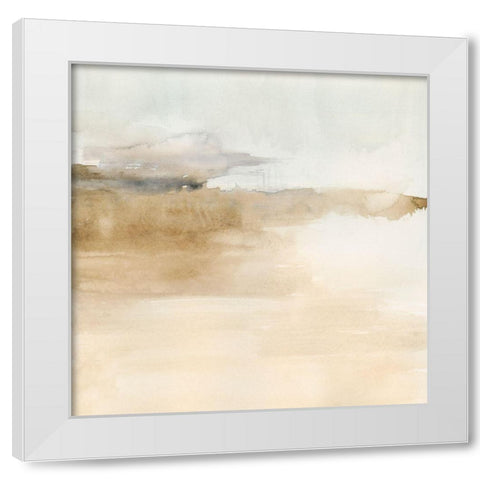 Cinnamon Shores II White Modern Wood Framed Art Print by Barnes, Victoria