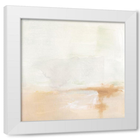 Smudged Horizon II White Modern Wood Framed Art Print by Barnes, Victoria