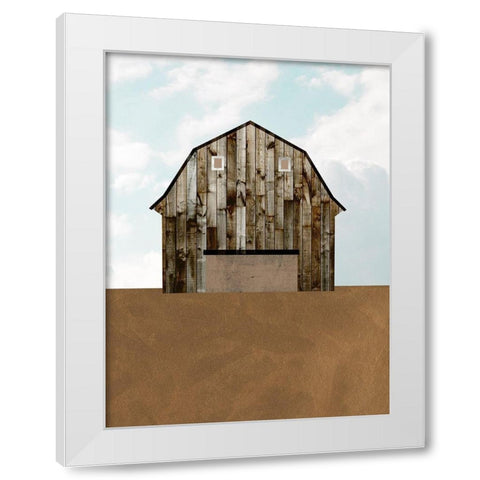 A Barns Portrait I White Modern Wood Framed Art Print by Wang, Melissa