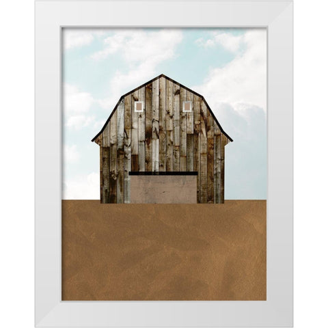 A Barns Portrait I White Modern Wood Framed Art Print by Wang, Melissa