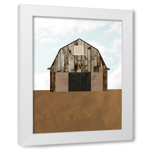 A Barns Portrait II White Modern Wood Framed Art Print by Wang, Melissa