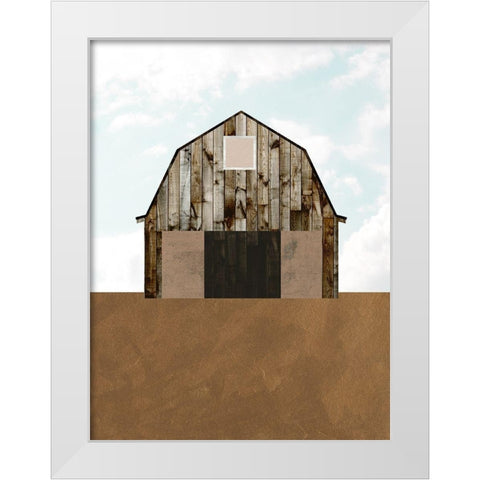 A Barns Portrait II White Modern Wood Framed Art Print by Wang, Melissa