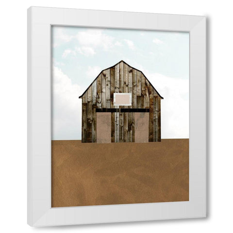 A Barns Portrait IV White Modern Wood Framed Art Print by Wang, Melissa