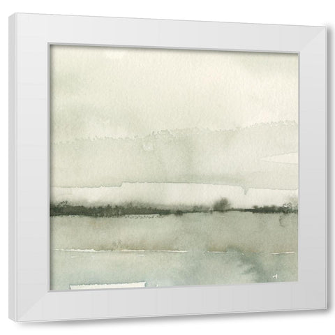 Winter Reflections I White Modern Wood Framed Art Print by Caroline, Emma