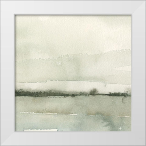 Winter Reflections I White Modern Wood Framed Art Print by Caroline, Emma