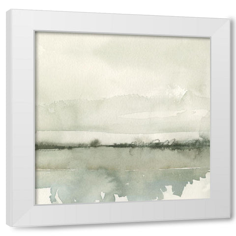 Winter Reflections II White Modern Wood Framed Art Print by Caroline, Emma