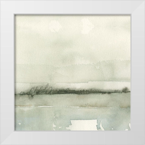 Winter Reflections III White Modern Wood Framed Art Print by Caroline, Emma