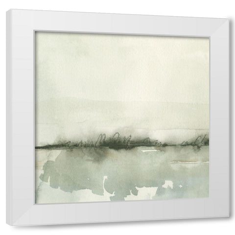 Winter Reflections IV White Modern Wood Framed Art Print by Caroline, Emma
