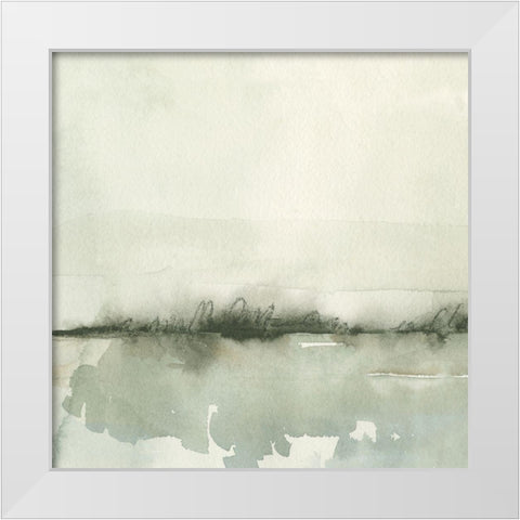 Winter Reflections IV White Modern Wood Framed Art Print by Caroline, Emma