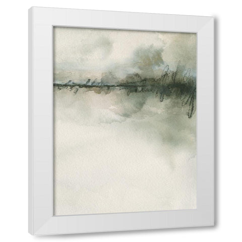 Scripted Landscape I White Modern Wood Framed Art Print by Caroline, Emma
