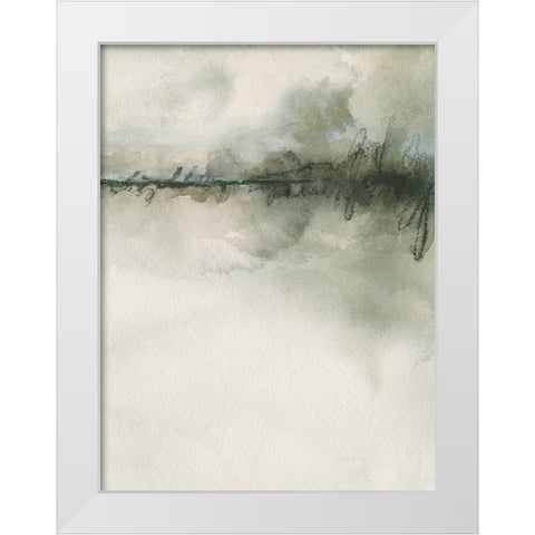 Scripted Landscape I White Modern Wood Framed Art Print by Caroline, Emma