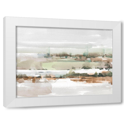 Turquoise and Clay II White Modern Wood Framed Art Print by Harper, Ethan