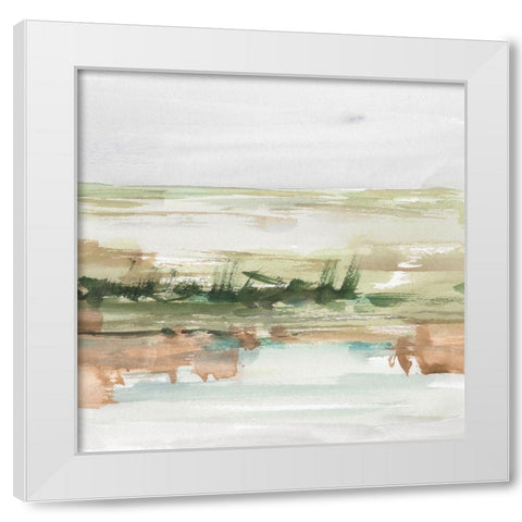 Turquoise and Clay III White Modern Wood Framed Art Print by Harper, Ethan